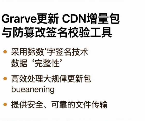 游戏更新CDN增量包生成方法及防篡改签名校验工具解析