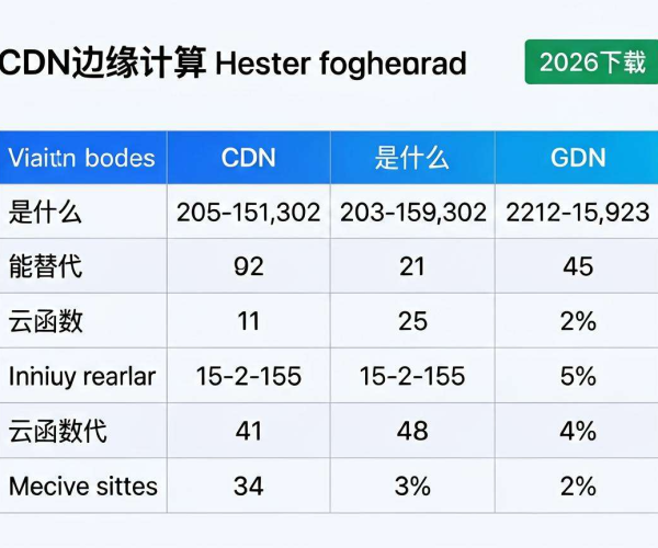 CDN边缘计算是什么，能否替代云函数？2026成本对比表下载