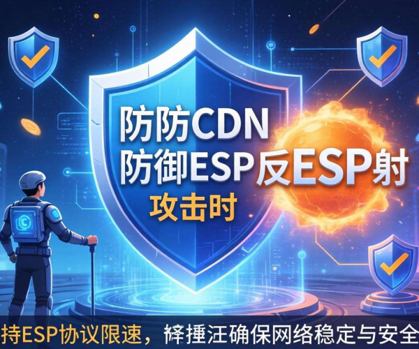 高防CDN防御ESP反射攻击时是否支持ESP协议限速