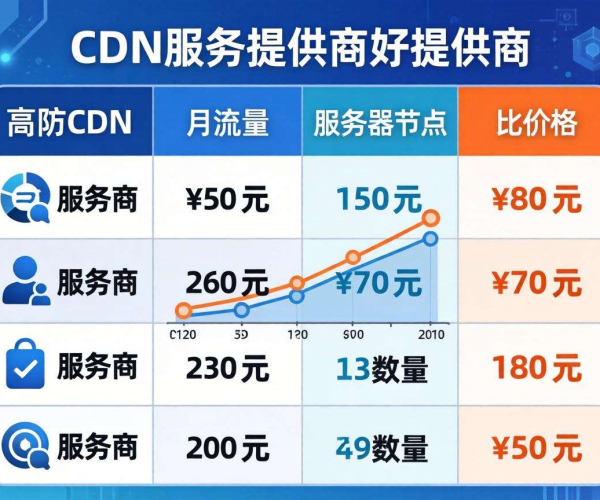 国内免备案高防CDN价格对比报告：各服务商优劣大揭秘