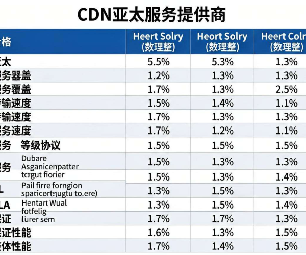 亚太CDN服务商大比拼：各有千秋，谁能脱颖而出？