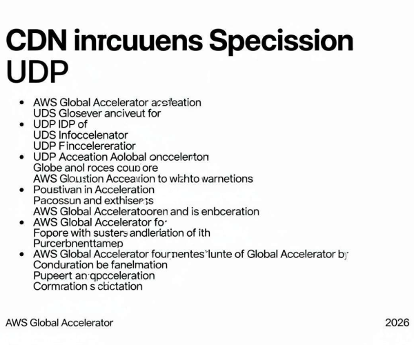 CDN对UDP加速支持情况及AWS Global Accelerator 2026文档详情