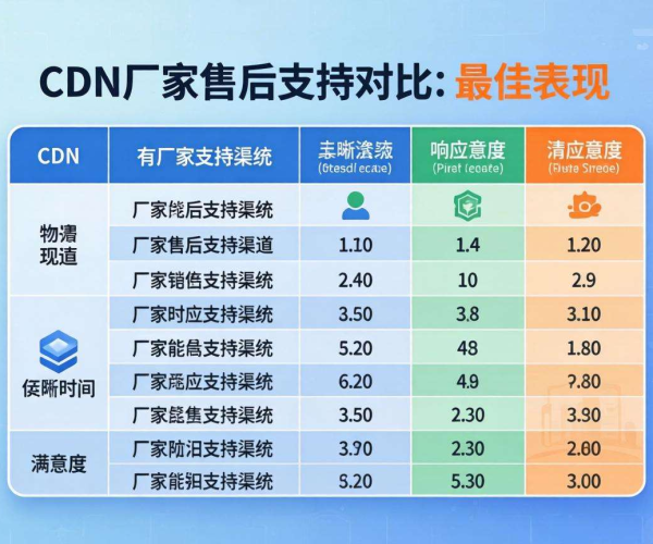 CDN厂家售后支持对比：谁更胜一筹？聚焦企业微信视角