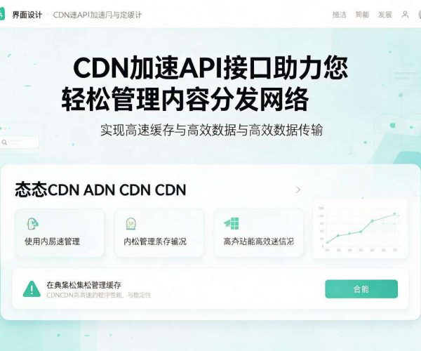 亚太CDN加速API接口 助力跨境业务低时延稳定访问