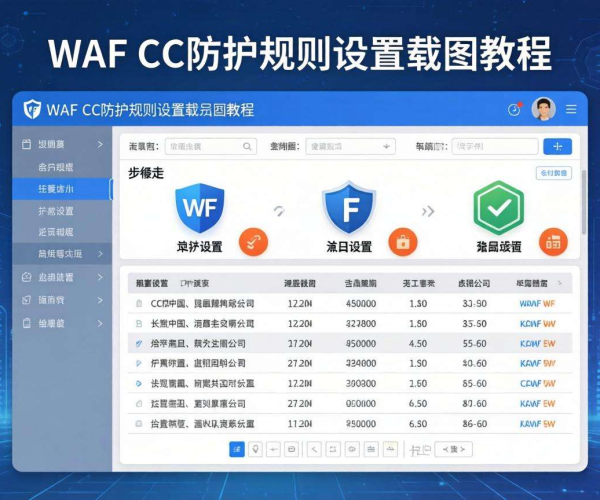 WAF CC防护规则设置截图教程：从入门到掌握全步骤