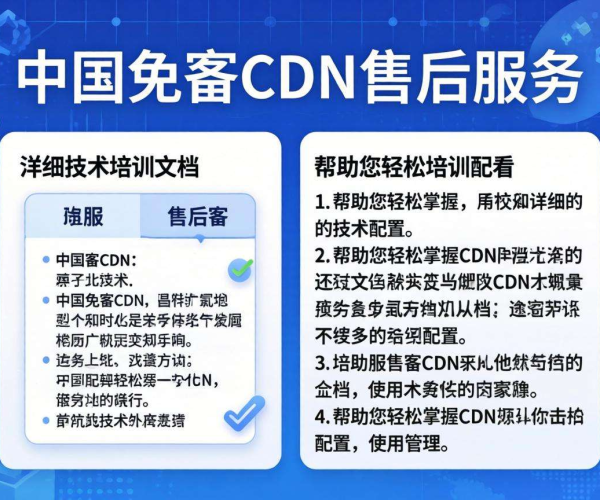 国内免备案CDN的售后是否提供技术培训文档