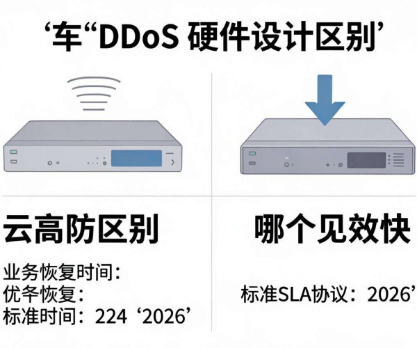 抗DDoS硬件设备与云高防对比：业务恢复SLA协议2026谁见效快
