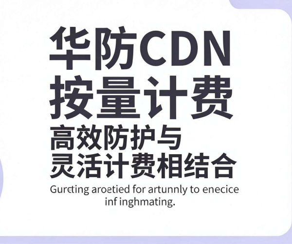高防CDN按量计费：灵活成本控制，高效防护网站安全