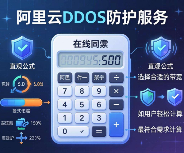 阿里云DDoS防护带宽选择公式案例及在线计算器小程序揭秘
