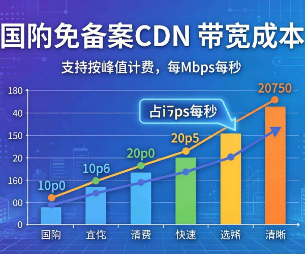 国内免备案CDN带宽成本能否支持按峰值计费