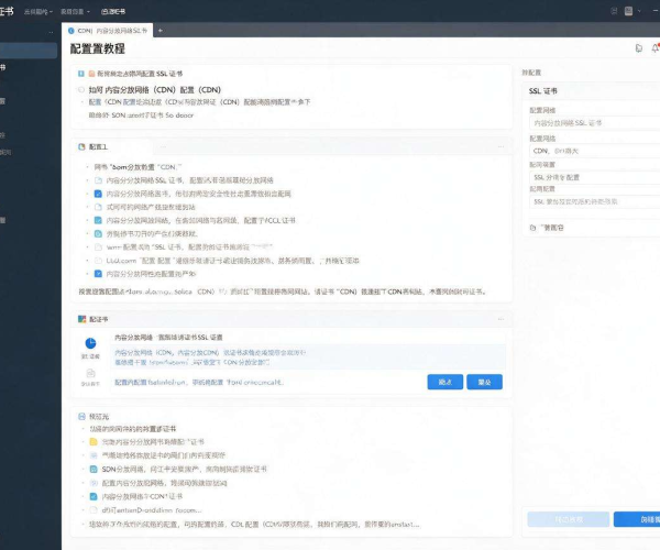 CDN证书配置全流程实操教程及常见问题解答