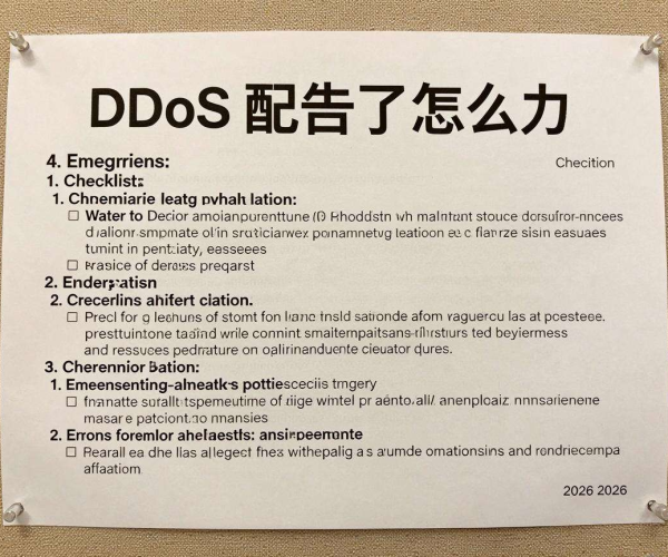 被DDoS攻击应急措施checklist 2026版打印贴办公室墙实用指南