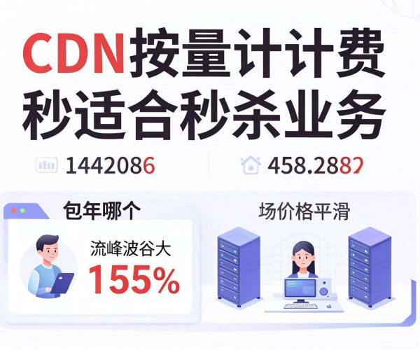 CDN按量计费与包年，谁更适配秒杀业务波峰波谷？