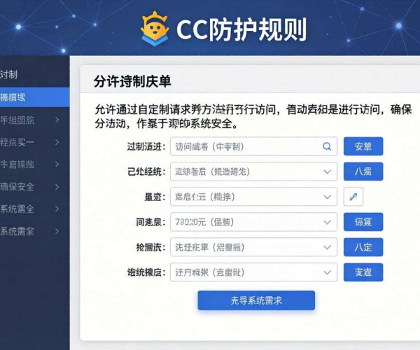CC防护规则：实现自定义请求方法的有效策略与技巧