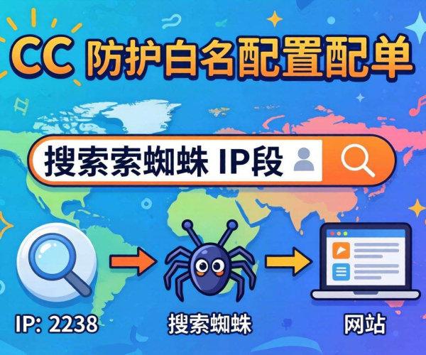 CC防护白名单配置：为搜索引擎蜘蛛IP段开启安全通行之门