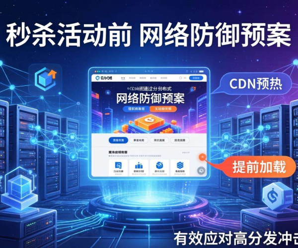 秒杀活动CC防御预案与CDN预热：保障活动顺畅进行的关键举措