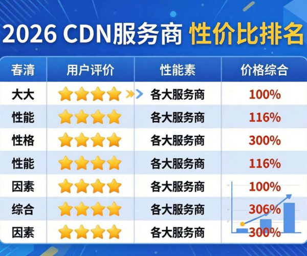 2026年CDN服务商性价比大比拼，谁能脱颖而出？