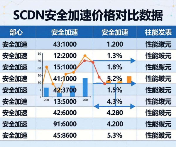 SCDN安全加速价格对比数据表呈现，多维度揭秘性价比差异