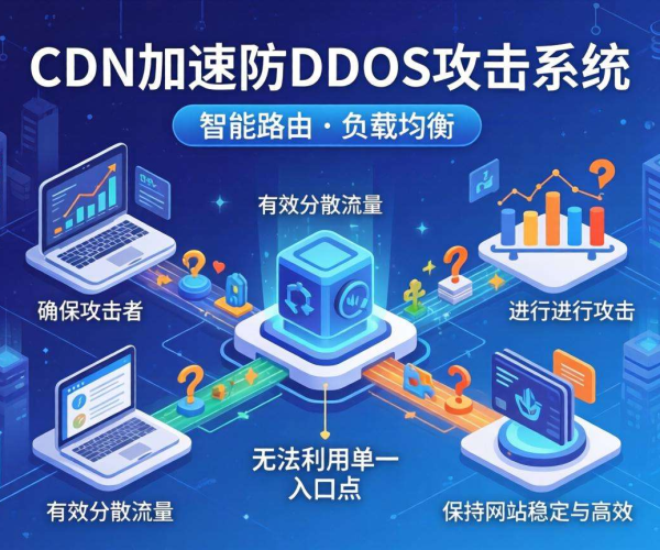 CDN加速：抵御DDoS攻击，保障网站稳定高速运行