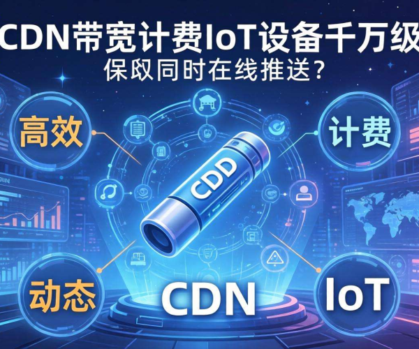 CDN按带宽计费能否适配IoT设备千万级同时在线推送？