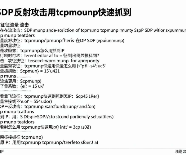 SSDP反射攻击流量特征：2026年用tcpdump快速抓源IP命令大全收藏
