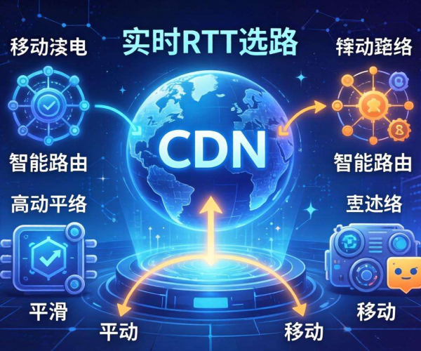 移动屏蔽CDN的智能路由是否支持实时RTT选路