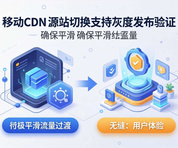 移动屏蔽CDN的源站切换是否支持灰度发布验证