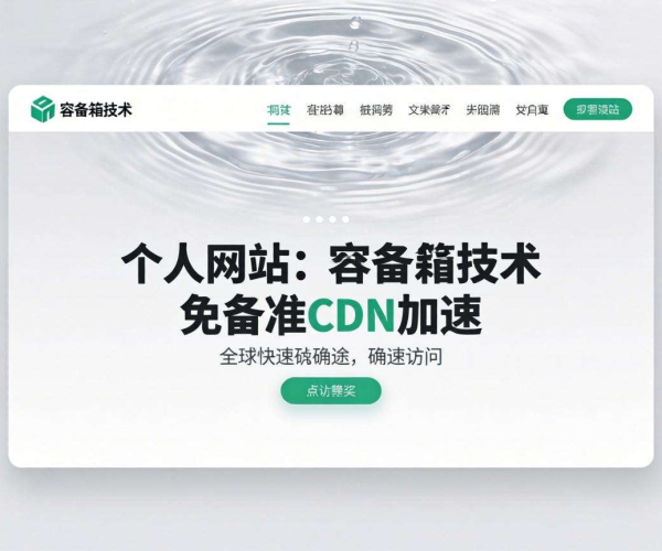 免备案CDN助力，加速个人容器云站畅享流畅网络体验