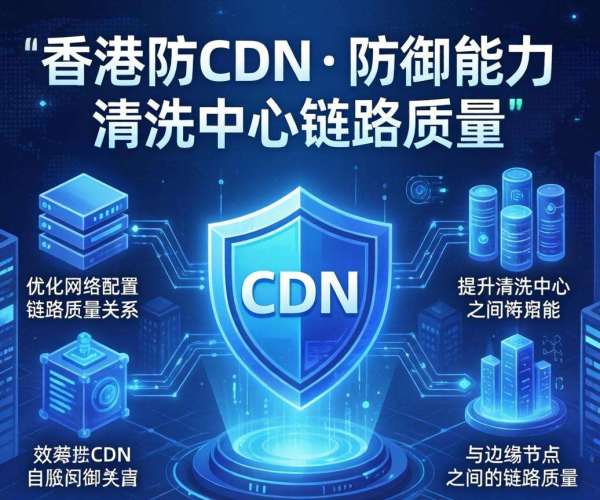 香港高防CDN的防御能力与清洗中心链路质量关系