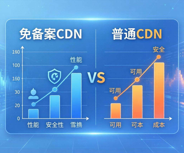 免备案CDN与普通CDN区别详解：功能、优势、适用场景大对比
