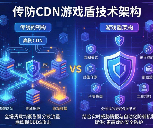 DDoS高防CDN与游戏盾技术架构大揭秘：差异全解析