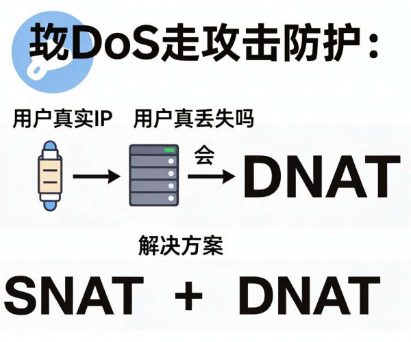 DDoS 攻击防护流量清洗原理：清洗后用户真实 IP 会丢失吗及 SNAT/DNAT 解决方案
