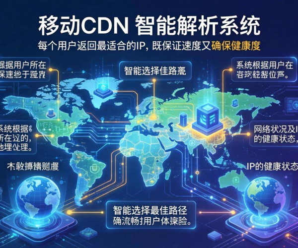 移动屏蔽CDN：智能解析能否按地理位置健康度返回IP引关注