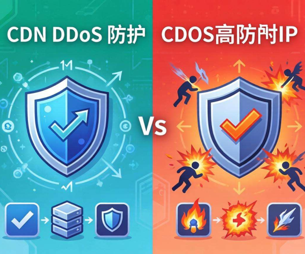 CDN DDoS防护与DDoS高防IP区别及选择指南