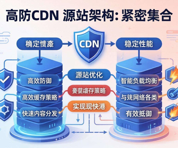 香港高防CDN防御能力与源站架构的紧密关系