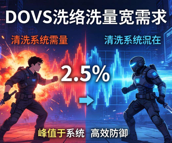 DDoS流量清洗：带宽要求峰值2.5倍成保障网络安全关键