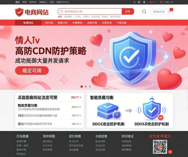 电商高防CDN情人节防护经验大揭秘：保障流量与交易安全
