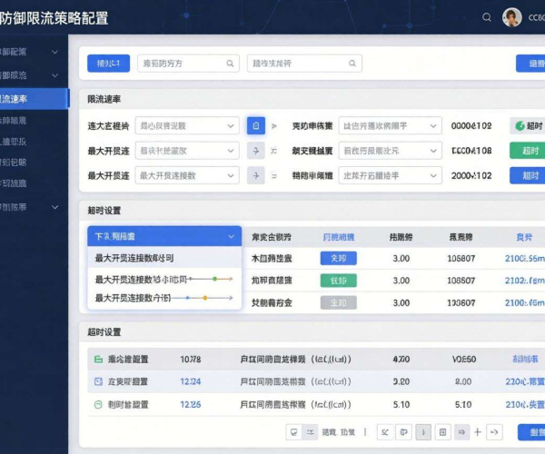 CC防御限流策略配置实例展示与关键要点解析