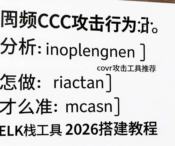 低频CC攻击行为精准分析工具推荐：ELK栈2026搭建教程