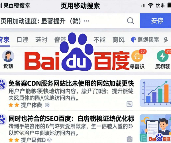 免备案CDN对百度移动端SEO有影响吗？真相大揭秘