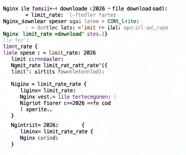CDN 文件下载限速代码示例:Nginx limit_rate 2026 限速配置