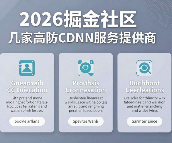 CC防护推荐：2026掘金社区口碑好的几家高防CDN名单