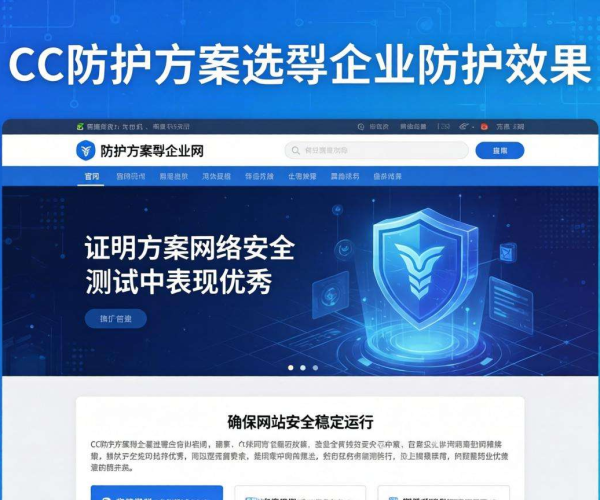 CC防护方案选型：企业官网够用吗测试报告出炉