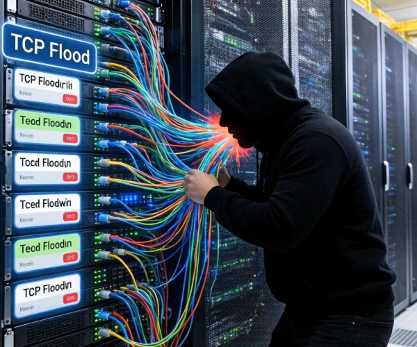 TCP Flood攻击识别特征可用哪些命令？