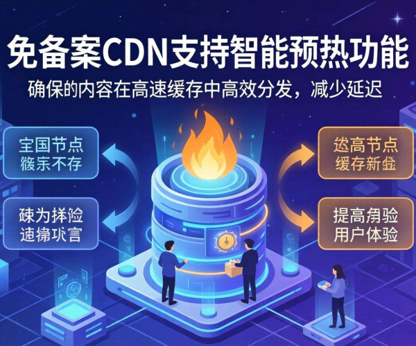 国内免备案CDN节点：是否支持智能预热？