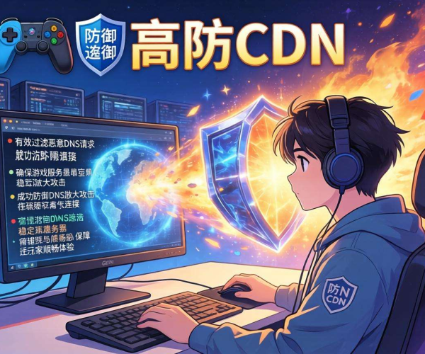 游戏高防CDN：有效抵御DNS放大攻击，守护游戏网络安全