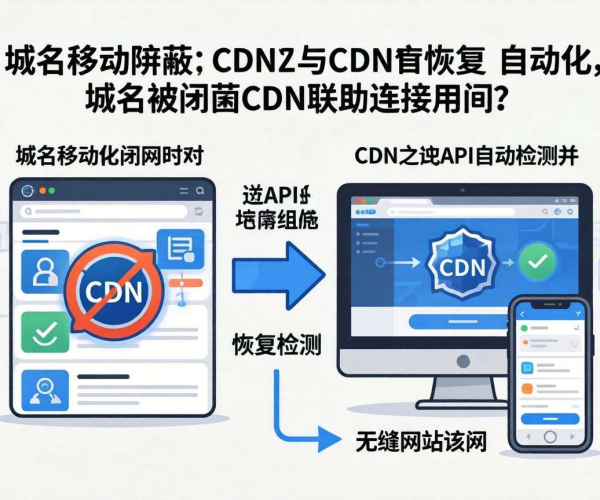 域名移动屏蔽自动化恢复与CDN的联动策略
