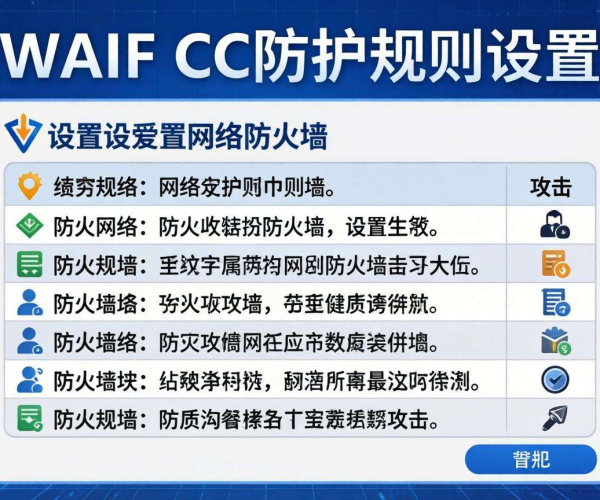 WAF CC防护规则设置：保障网站安全的关键策略