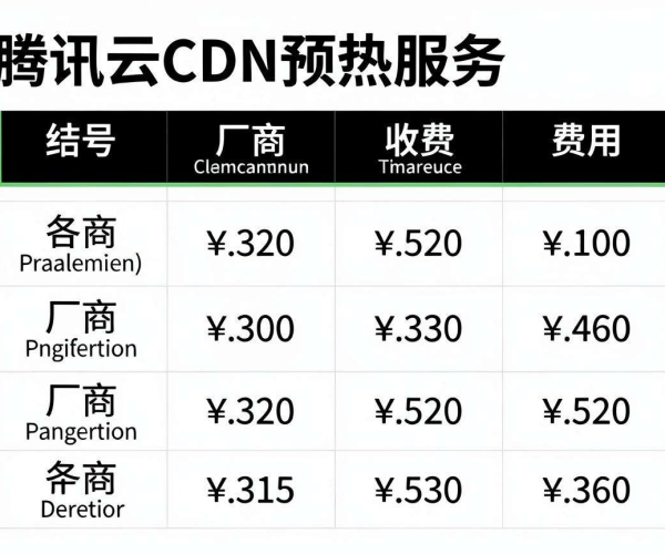 2026腾讯云CDN预热收费规则及各厂商汇总整理学习