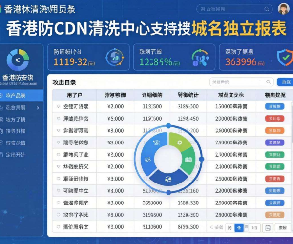 香港高防CDN清洗中心：是否支持按域名独立生成报表？